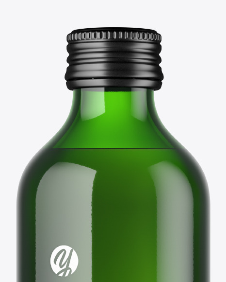 Green Water Bottle Mockup