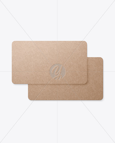 Kraft Business Cards Mockup