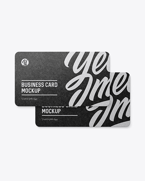 Kraft Business Cards Mockup