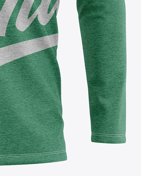 Men’s Heather Long Sleeve T-Shirt Mockup - Front View