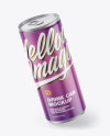 Metallic Drink Can w/ Glossy Finish Mockup