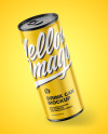 Metallic Drink Can w/ Glossy Finish Mockup