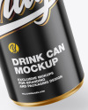 Metallic Drink Can w/ Glossy Finish Mockup