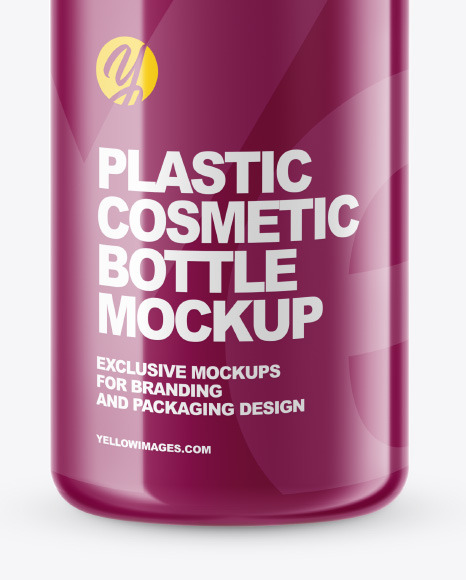 Glossy Cosmetic Bottle Mockup