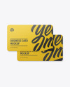 Textured Business Cards Mockup