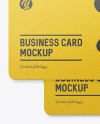 Textured Business Cards Mockup