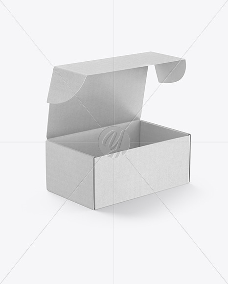 Opened Kraft Box Mockup