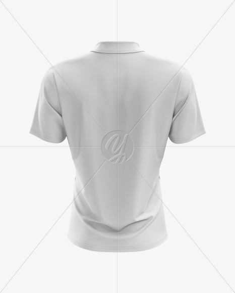 Men’s Club Polo Shirt mockup (Back View)