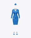 Stewardess Uniform Mockup