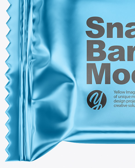 Metallic Snack Bar Mockup