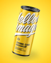 Metallic Drink Can w/ Glossy Finish Mockup