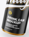 Metallic Drink Can w/ Glossy Finish Mockup