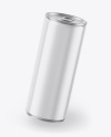 Metallic Drink Can w/ Glossy Finish Mockup