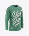 Men's Heather Long Sleeve T-Shirt Mockup - Front Half-Side View