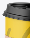 Matte Coffee Cup W/ Straw Mockup