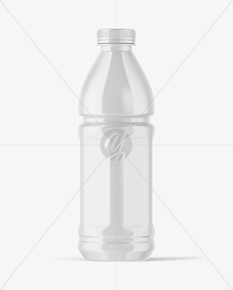 Glossy Plastic Bottle Mockup