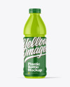 Glossy Plastic Bottle Mockup