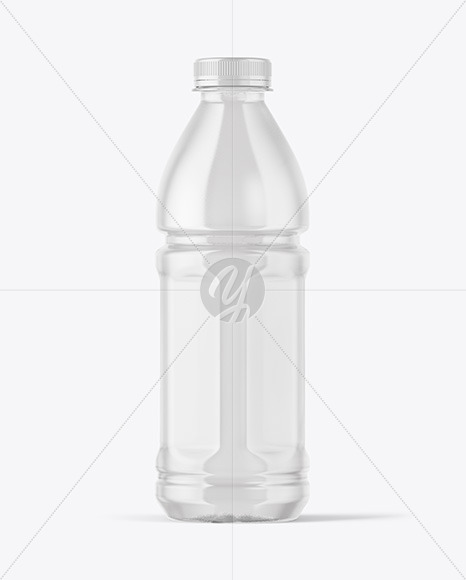 Clear Plastic Bottle Mockup