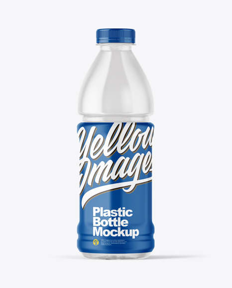 Clear Plastic Bottle Mockup