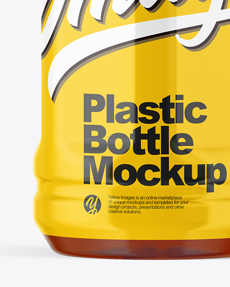 Tea Plastic Bottle Mockup