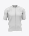 Men's Short Sleeve Full-Zip Jersey Mockup