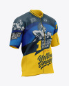Men's Short Sleeve Full-Zip Jersey Mockup