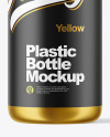 Metallized Plastic Bottle Mockup