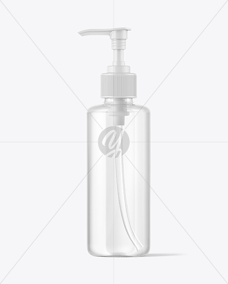 Clear Plastic Bottle Mockup