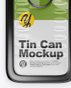 Metallic Tin Can Mockup