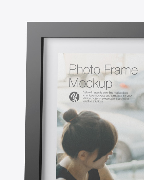 Glossy Photo Frame Mockup