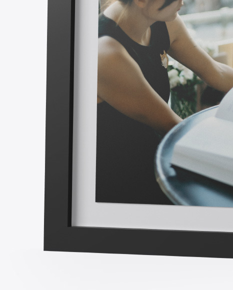 Glossy Photo Frame Mockup