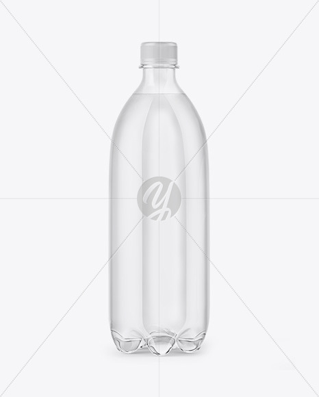 Clear PET Water Bottle Mockup