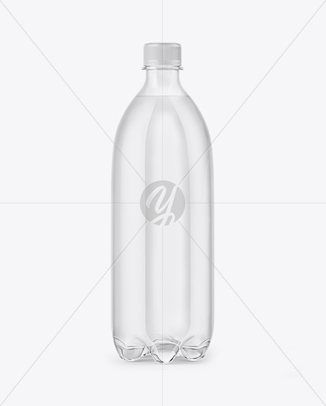 Clear PET Water Bottle Mockup