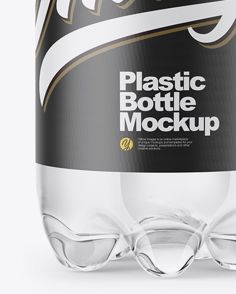 Clear PET Water Bottle Mockup