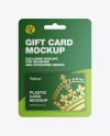 Plastic Card in Paper Blister Pack Mockup