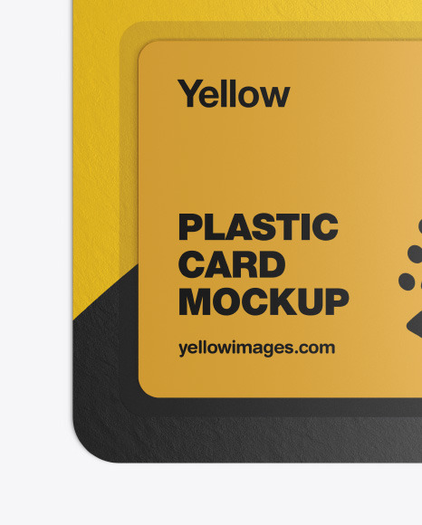 Plastic Card in Paper Blister Pack Mockup