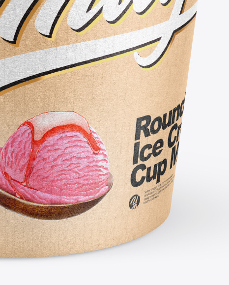 Kraft Ice Cream Cup Mockup