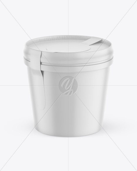 Matte Ice Cream Cup Mockup