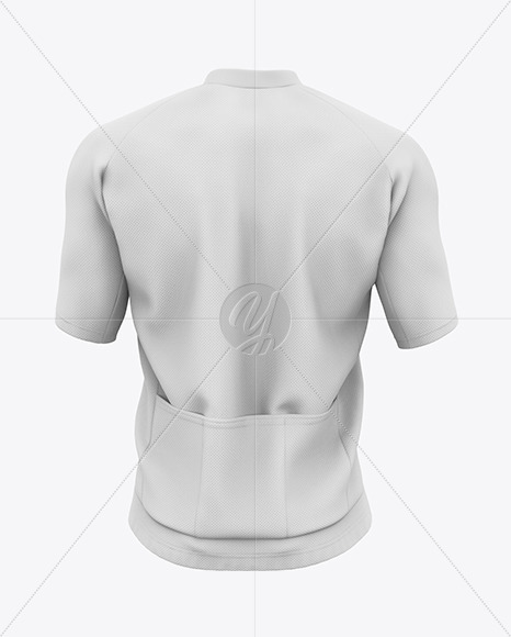 Men&#039;s Short Sleeve Full-Zip Jersey Mockup