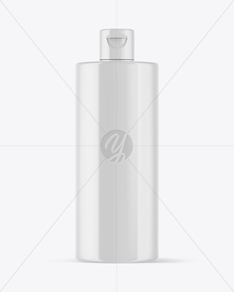 Glossy Plastic Bottle Mockup