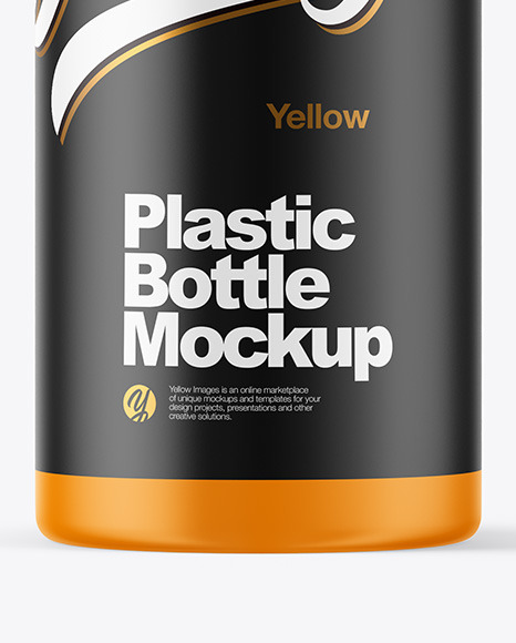 Matte Plastic Bottle Mockup