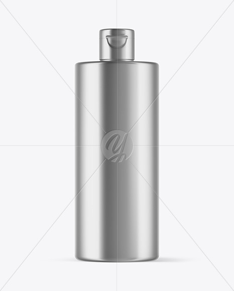 Metallic Plastic Bottle Mockup