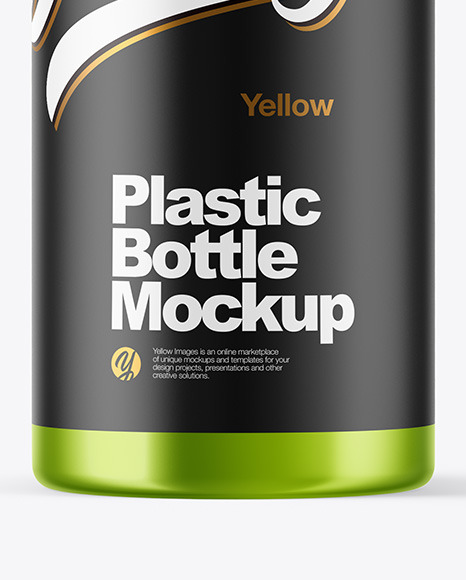 Metallic Plastic Bottle Mockup