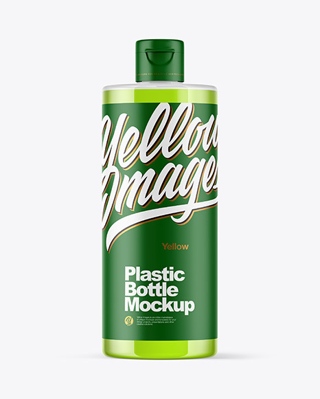 Clear Plastic Bottle Mockup