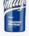 Glossy Thermos Mockup