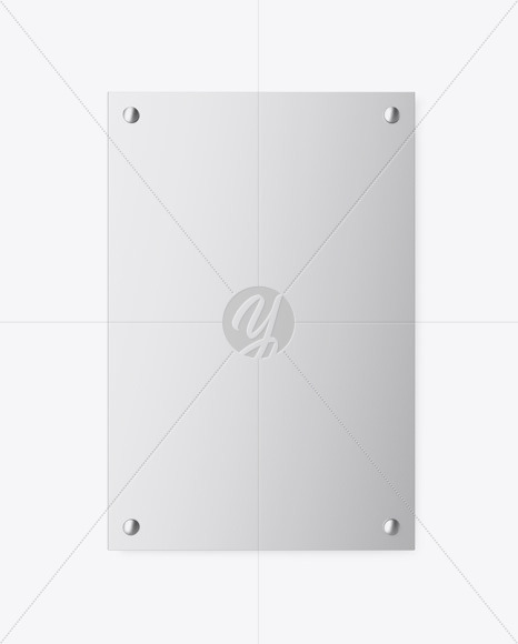 Metallic Nameplate Mockup