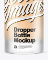 Frosted Glass Dropper Bottle Mockup