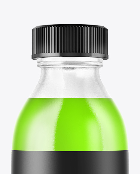 Clear Glass Oil Bottle Mockup