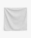 Home Decor Wall Tapestry Mockup - Textile Fabric Banner