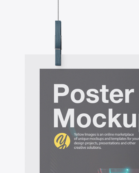 Glossy A3 Poster Mockup